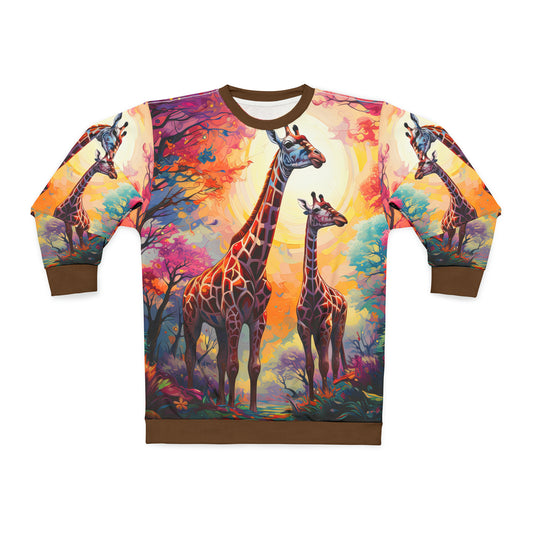 Giraffe Sunrise - Artistic Sweatshirt