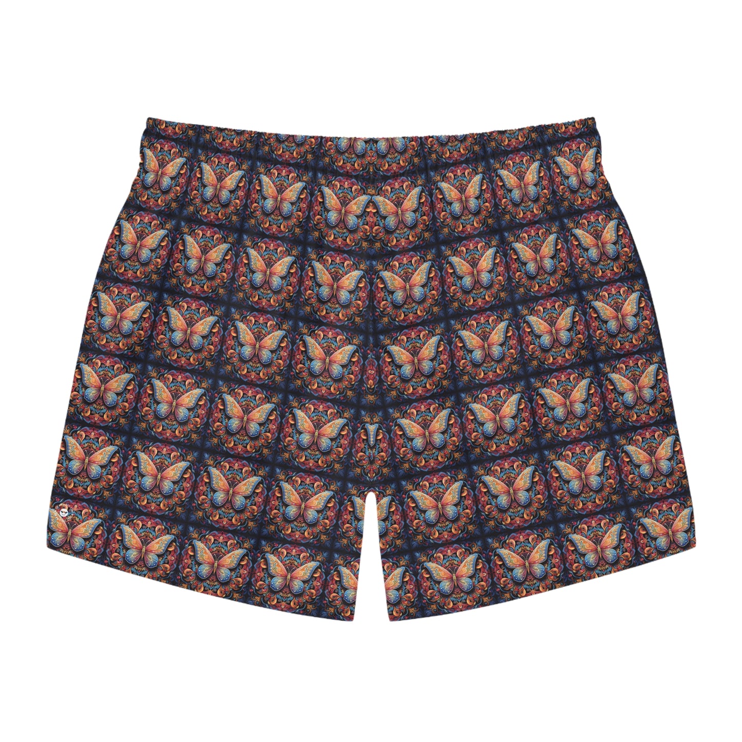 Butterfly Mandala Mosaic - Artsy Swim Trunks