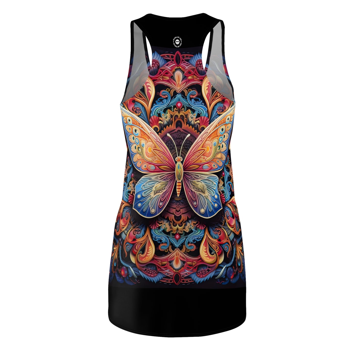 Butterfly Mandala - Artistic Racerback Dress