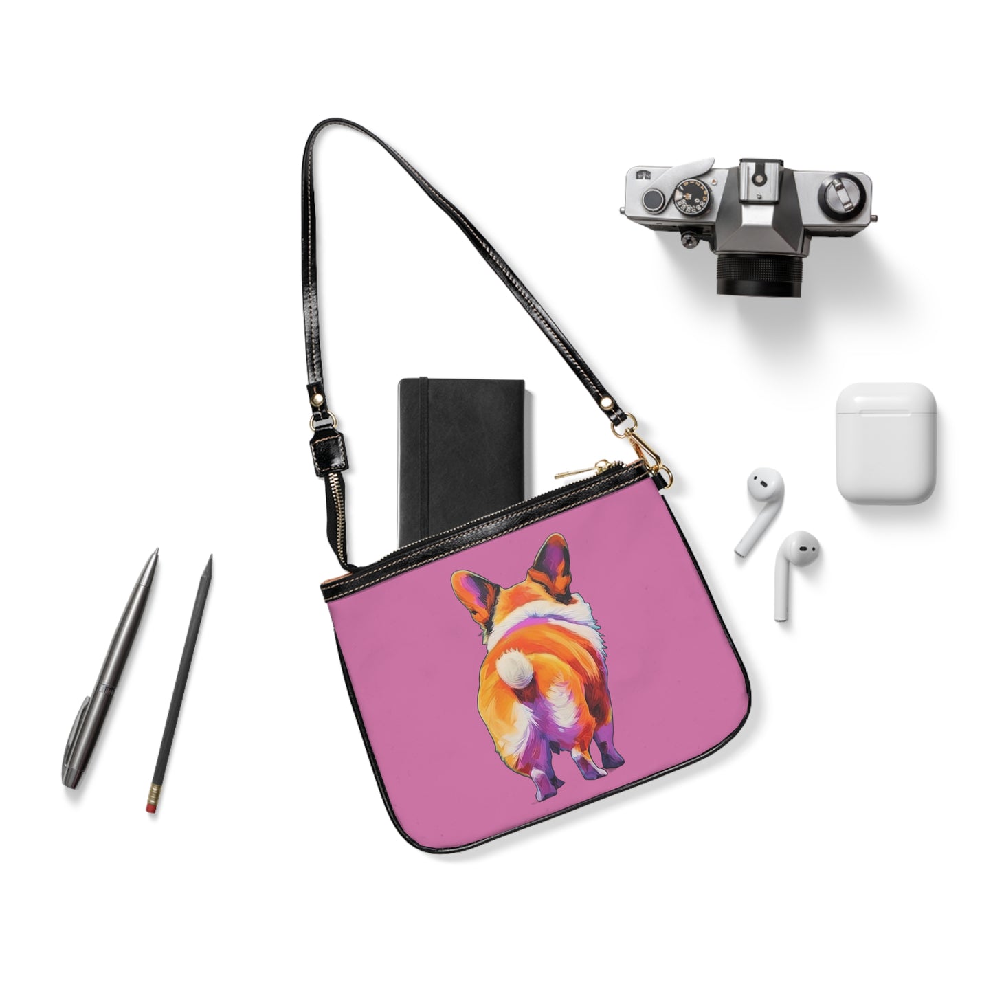 Corgi Butt in Pink - Small Purse