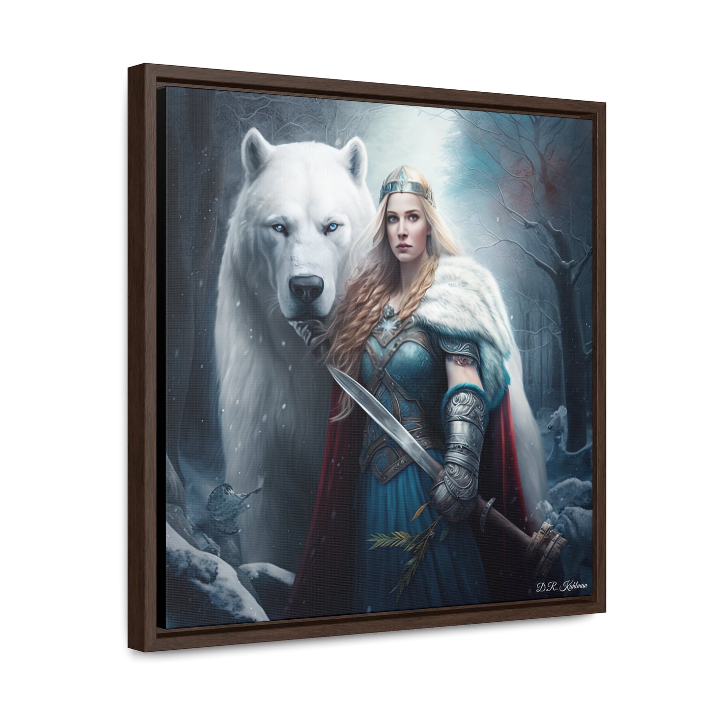 Polar Bear Baroness on Canvas