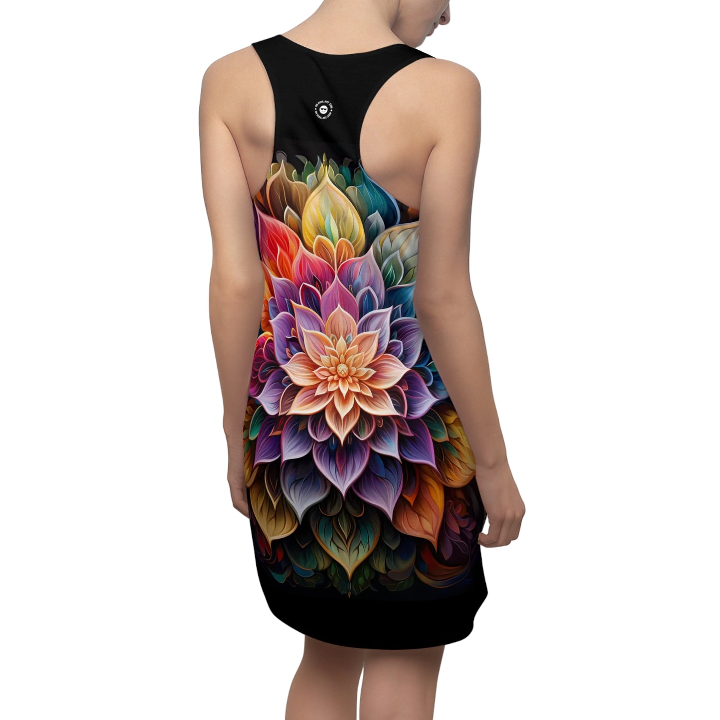 Lotus Mandala - Artistic Racerback Dress