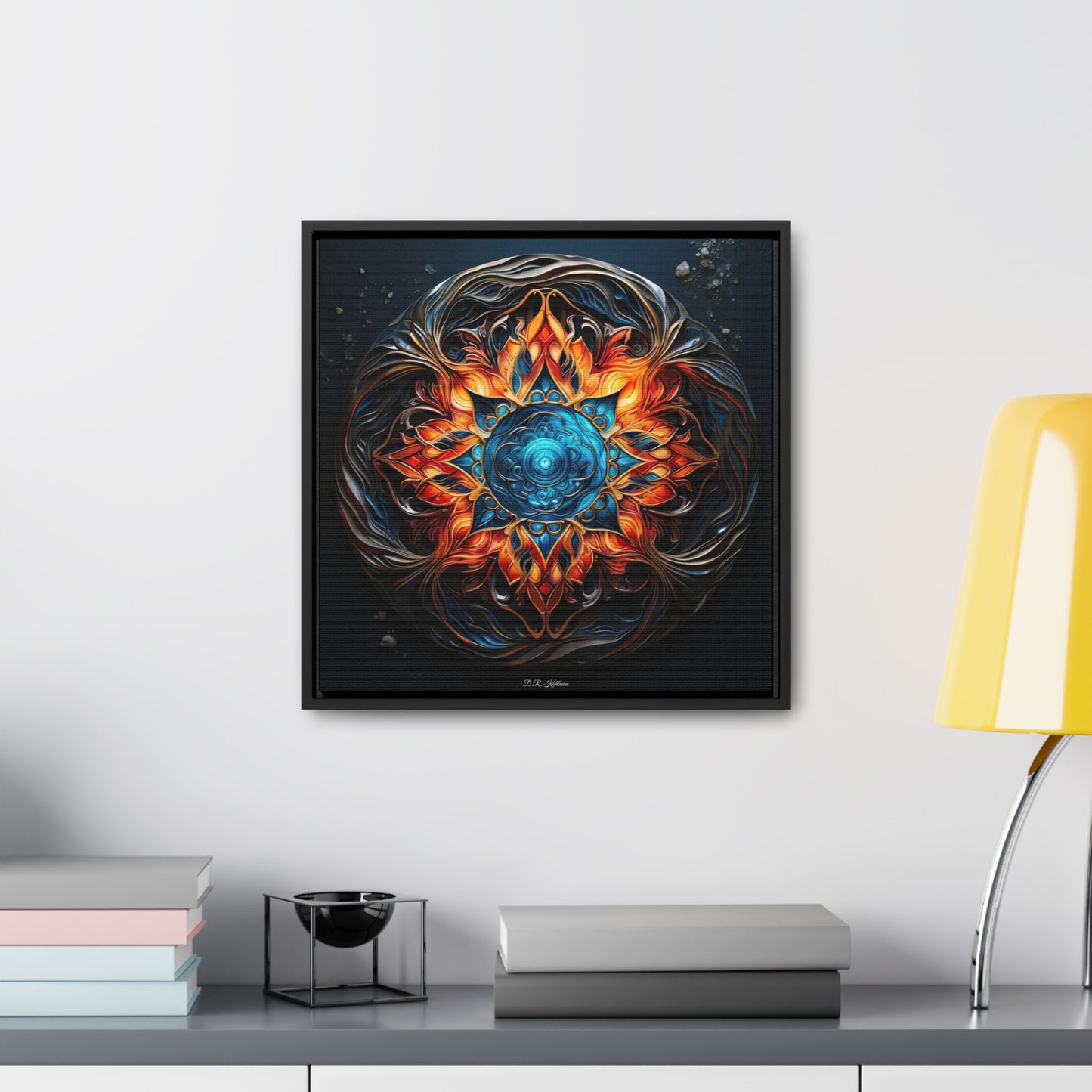 Fire and Ice on Canvas