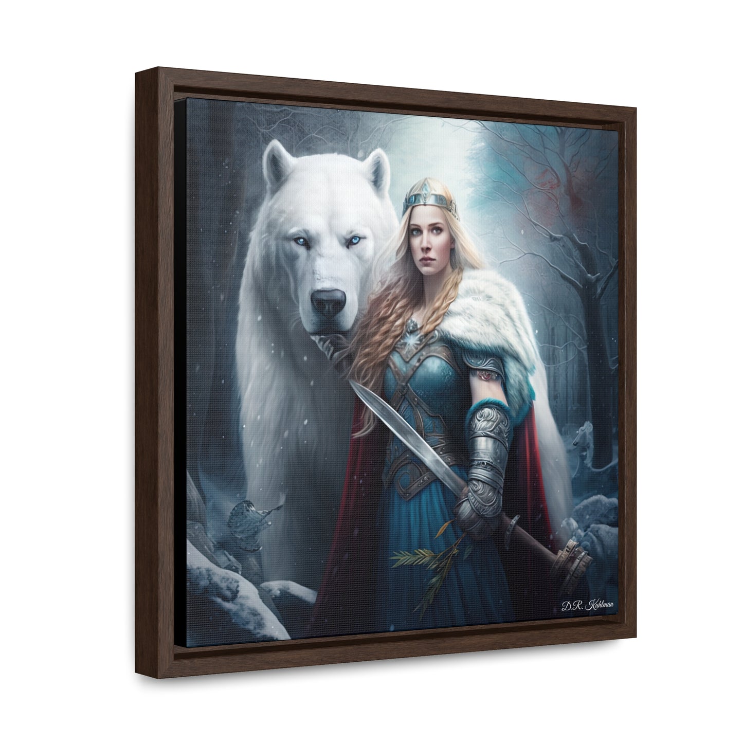 Polar Bear Baroness on Canvas