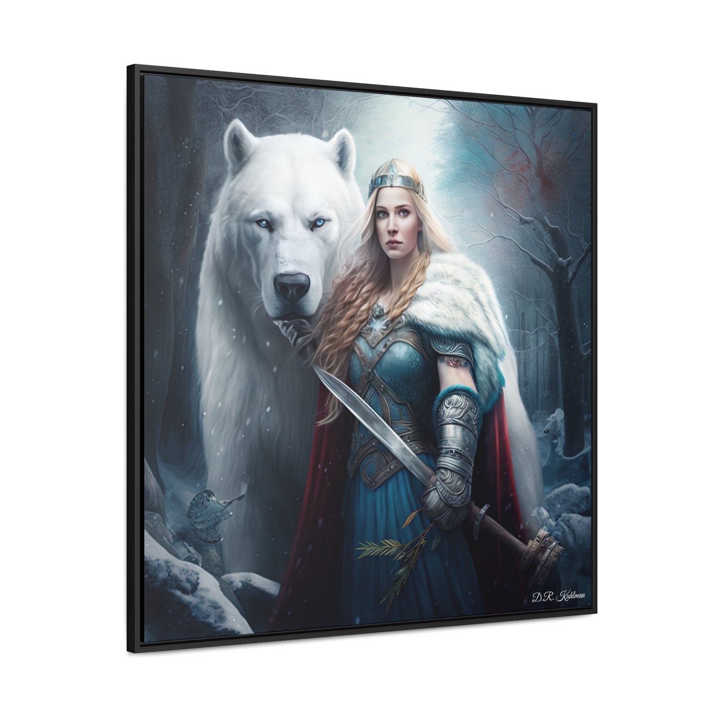 Polar Bear Baroness on Canvas