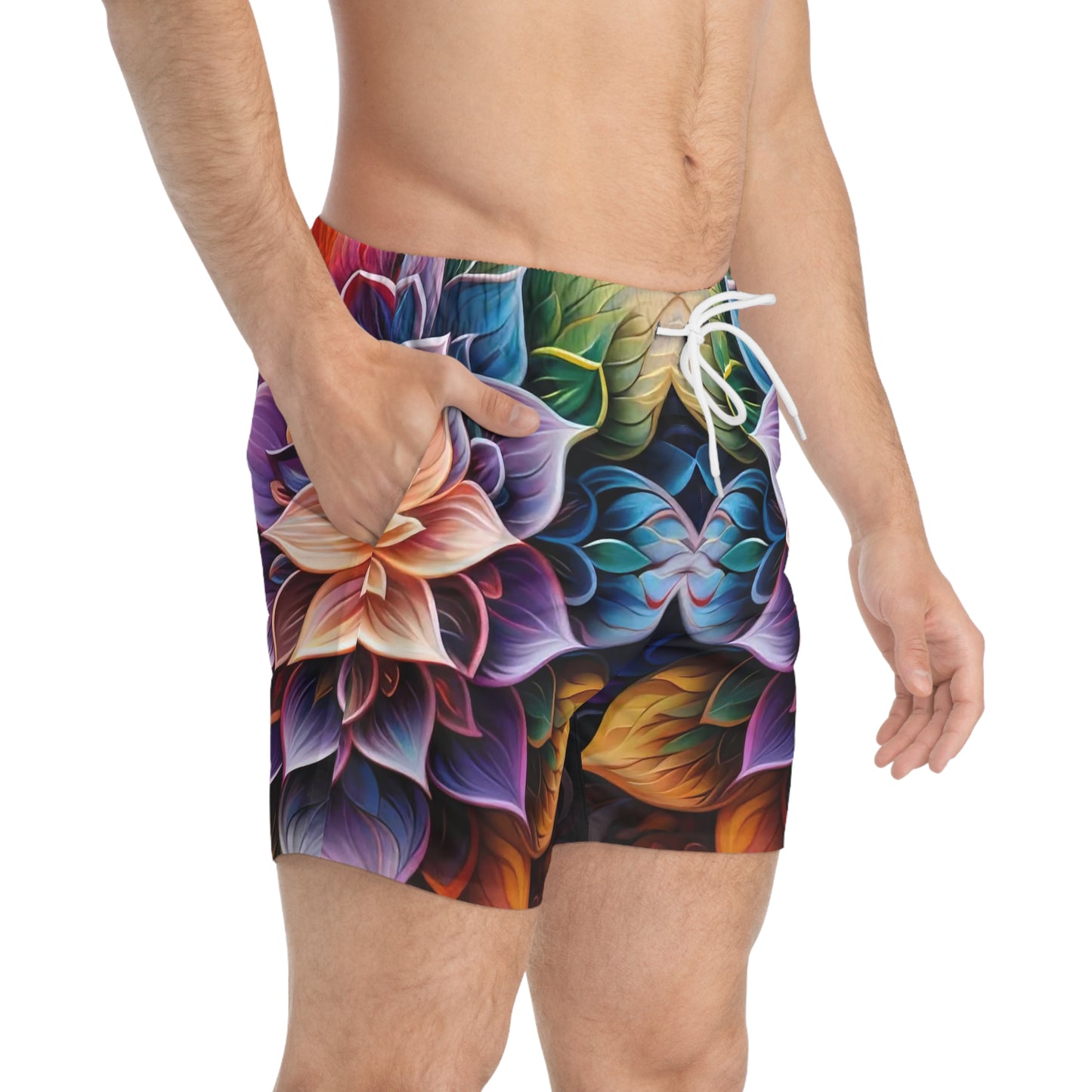 Lotus Mandala - Artsy Swim Trunks