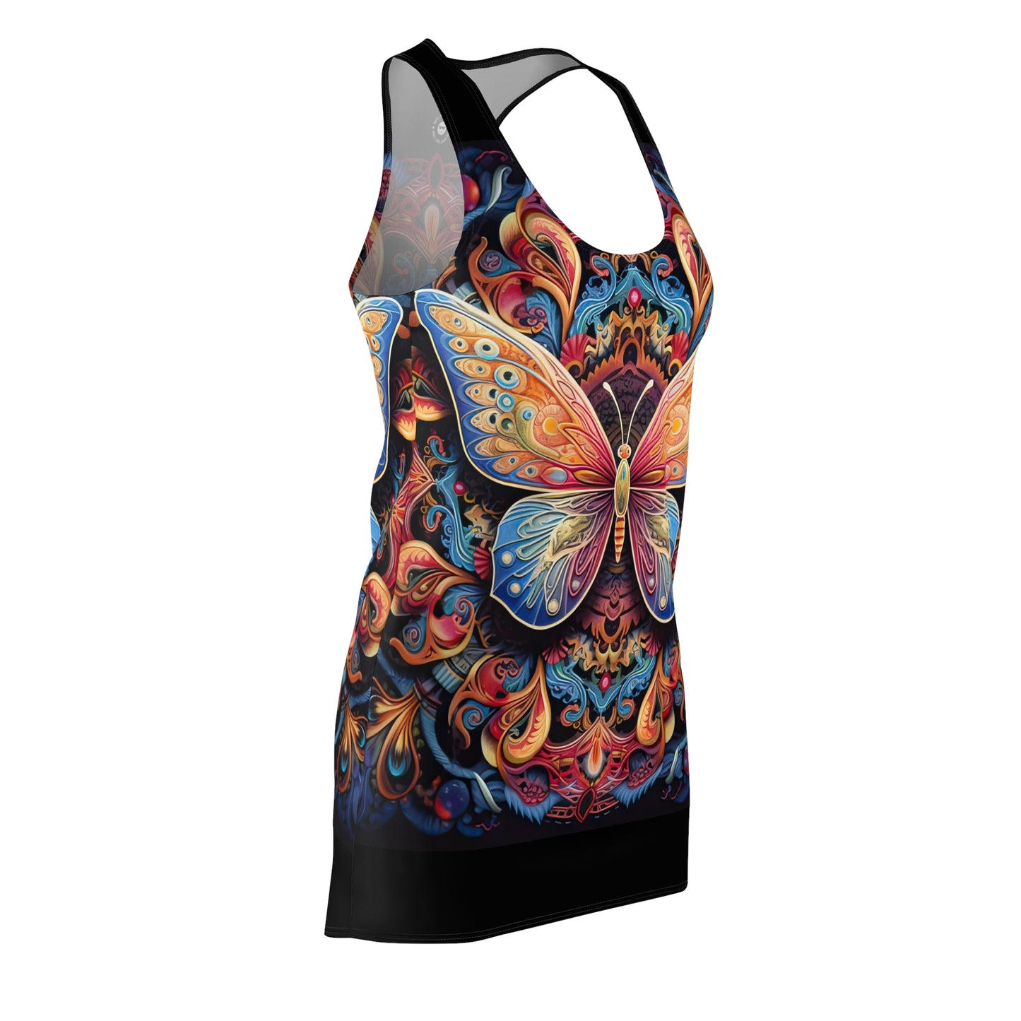 Butterfly Mandala - Artistic Racerback Dress