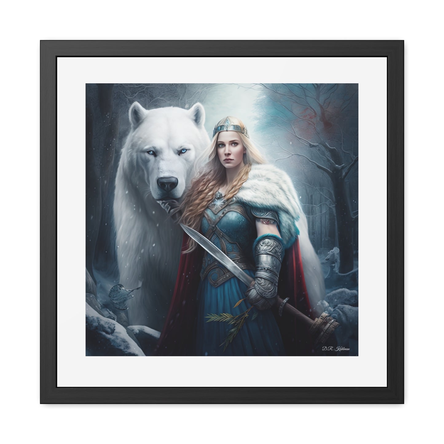 Polar Bear Baroness - Framed Fine Art Print