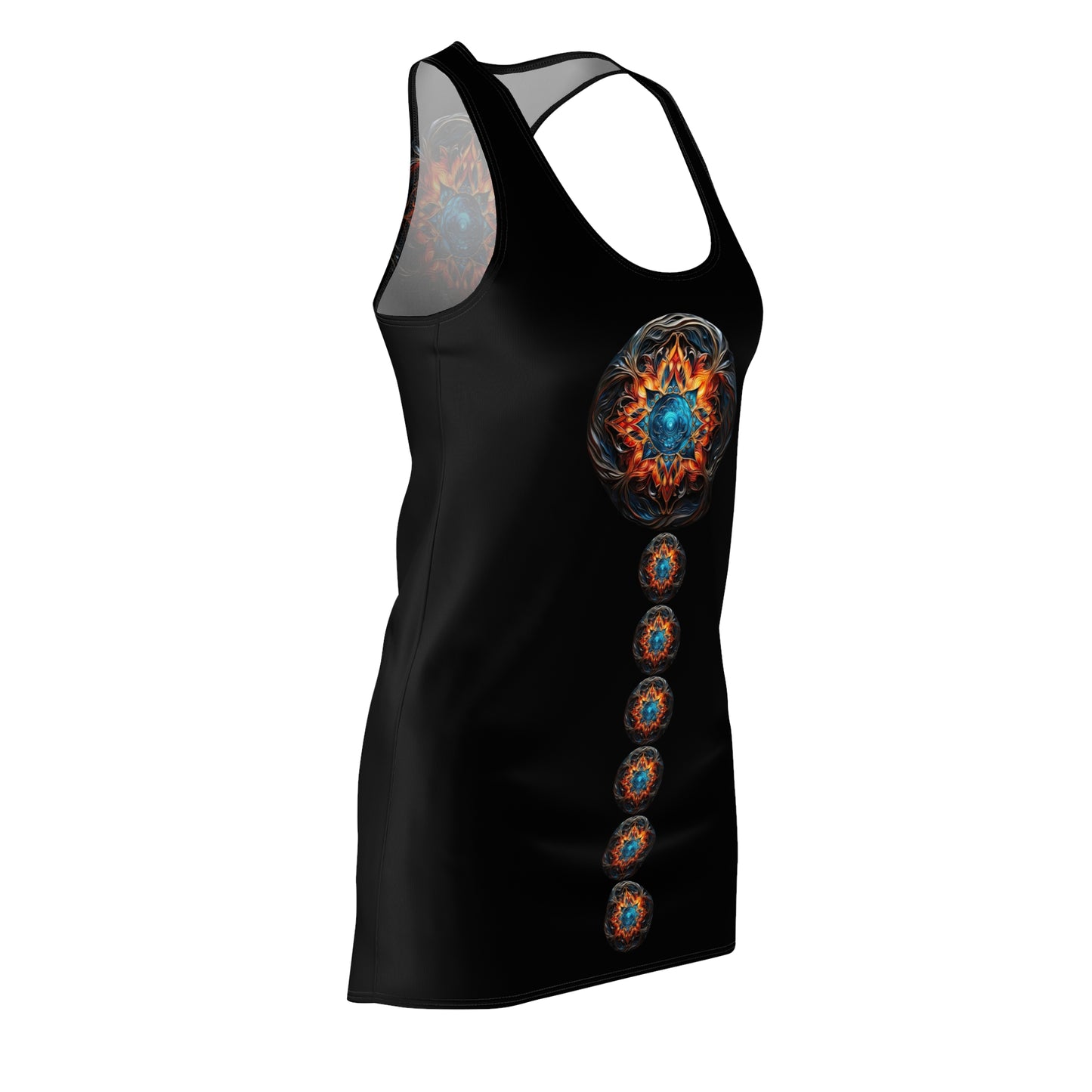 Fire and Ice Trail - Artistic Racerback Dress