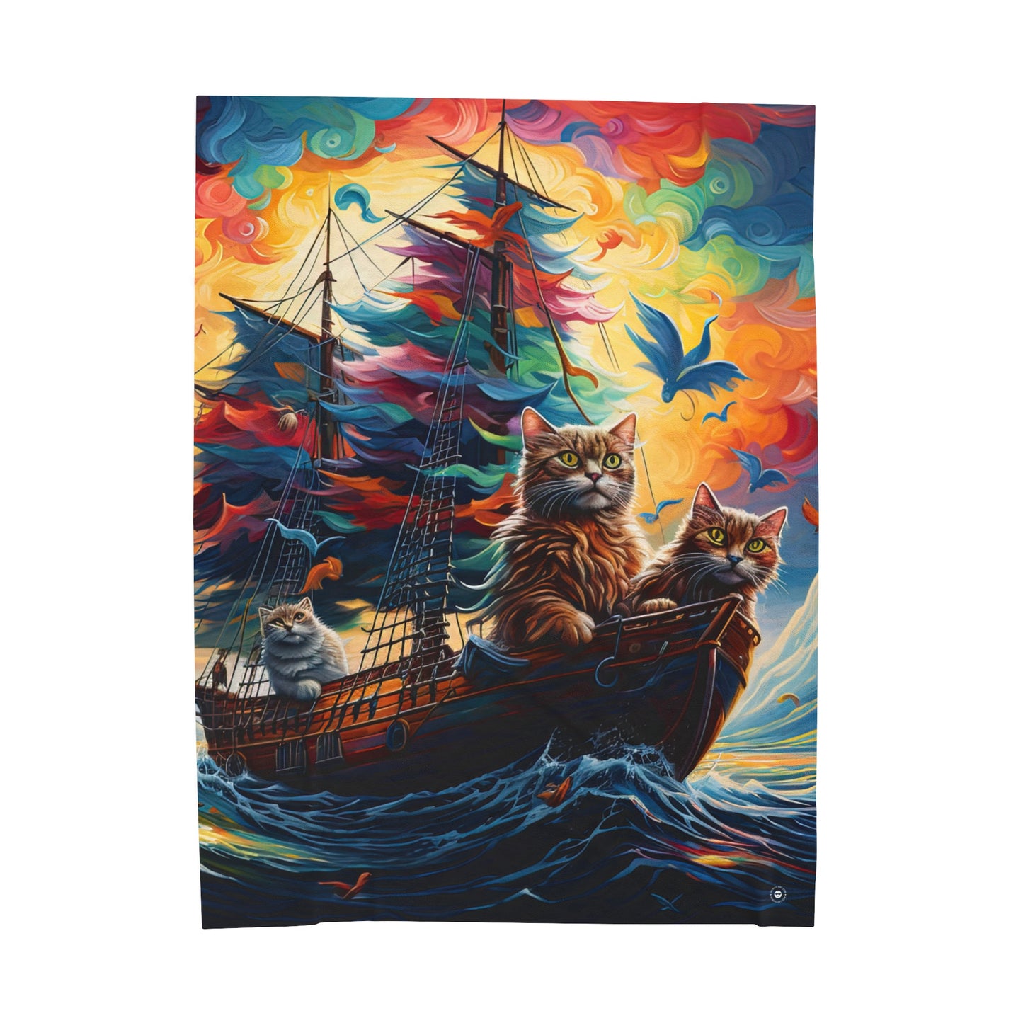 Sea Cats - Artsy Throw Blanket