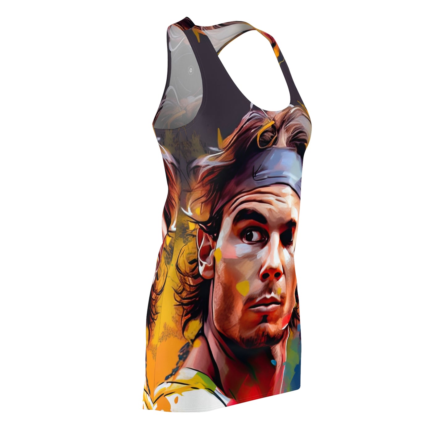 Raphael Nadal Portrait - Artistic Racerback Dress