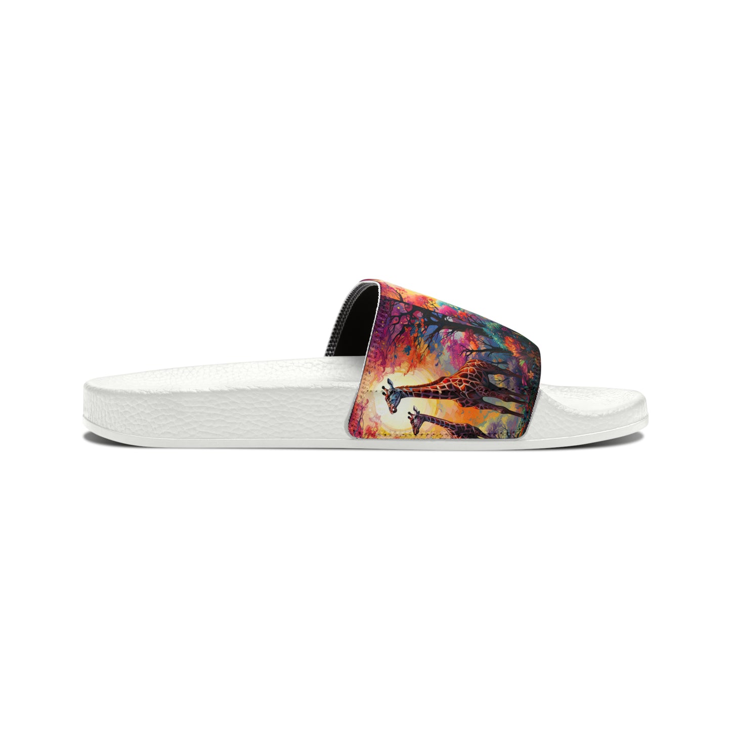 Giraffe Sunrise - Men's Slides