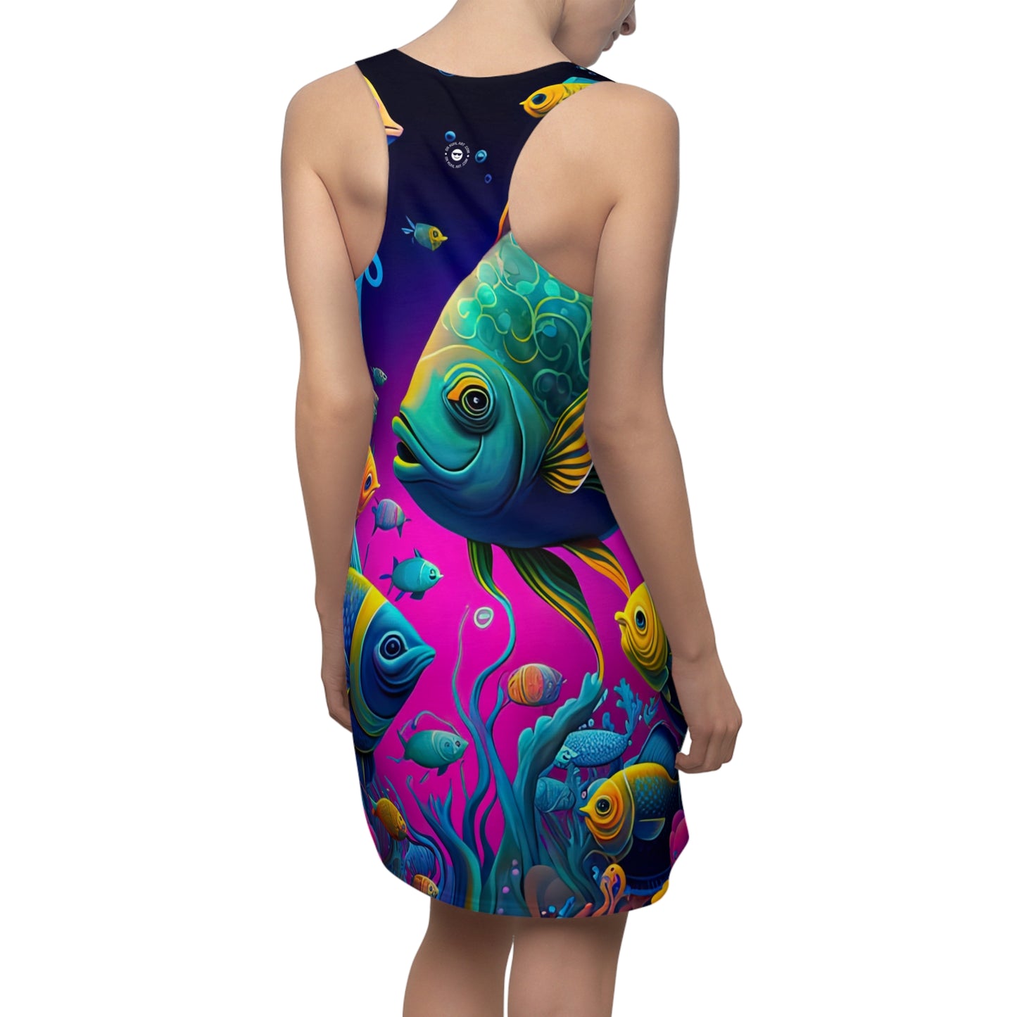 Fish Faceoff - Artistic Racerback Dress