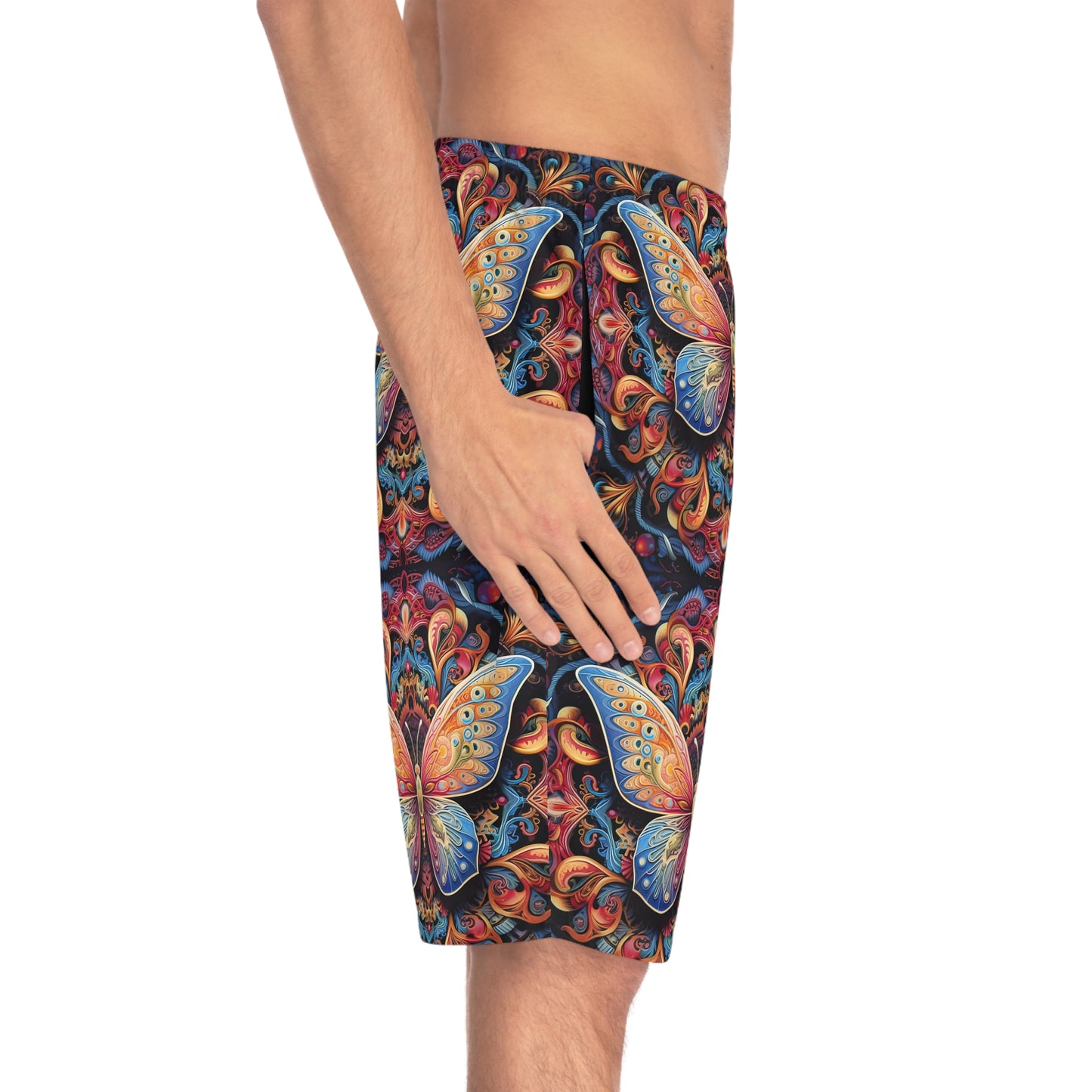 Butterfly Mandala - Artistic Board Shorts