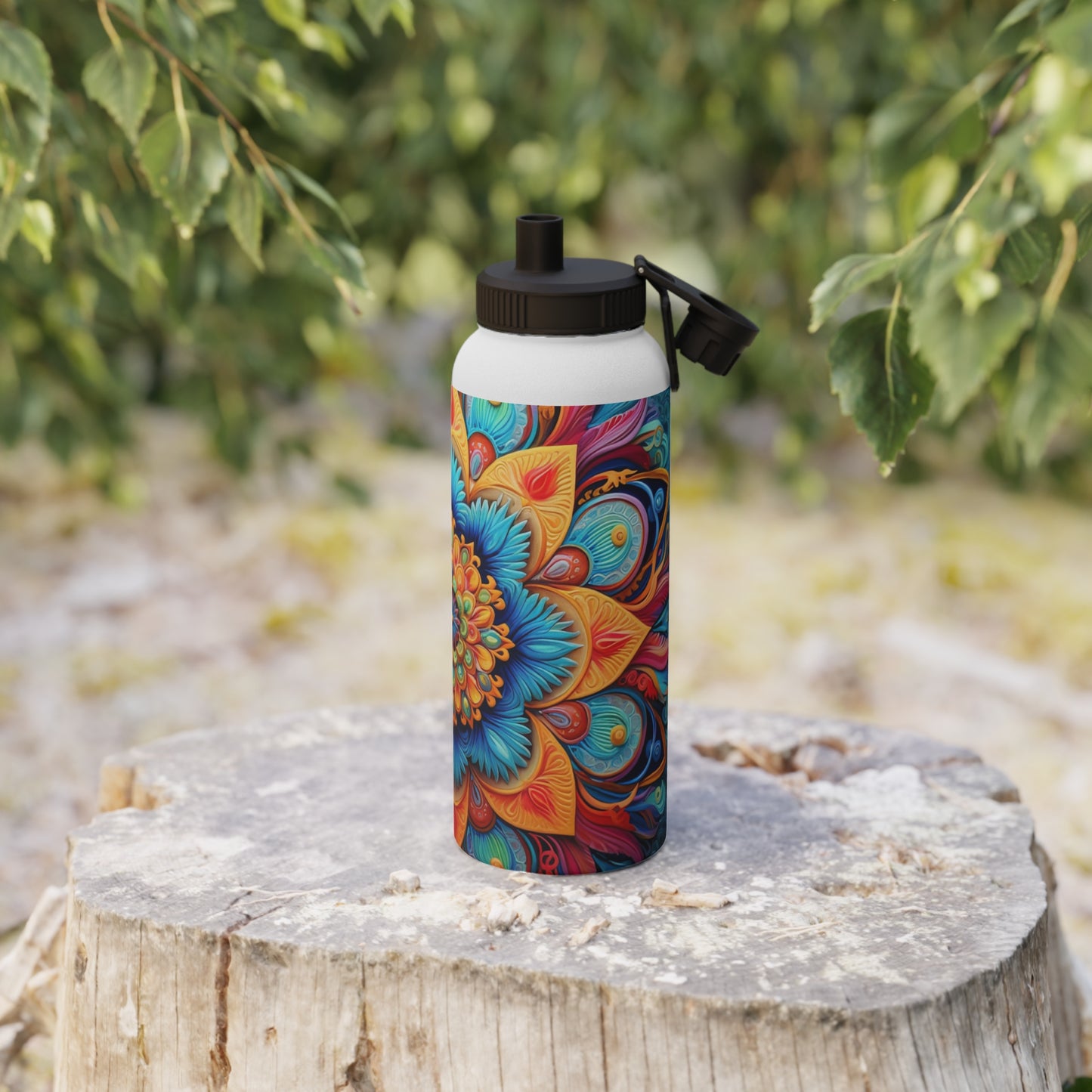 Floral Mandala - Water Bottle