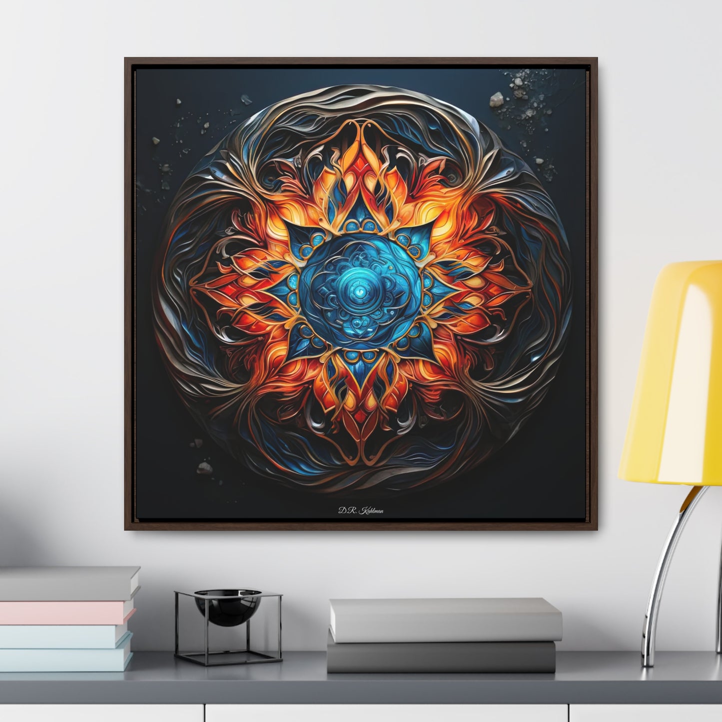 Fire and Ice on Canvas