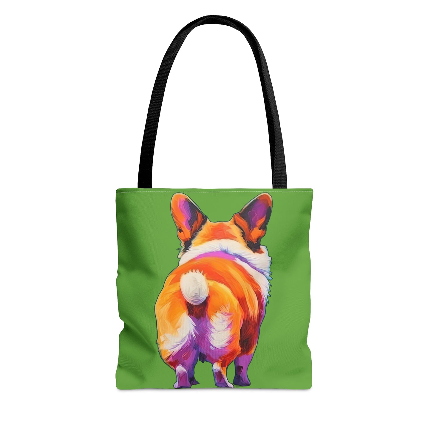 Corgi Butt in Green - Artistic Tote Bag