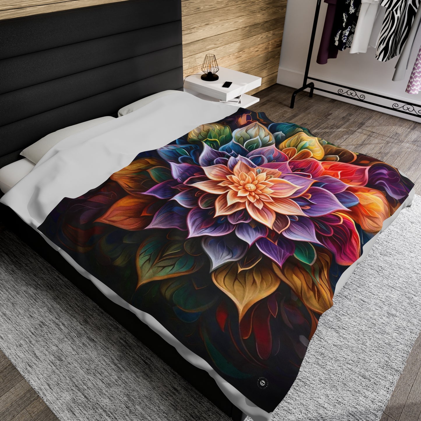 Lotus Mandala - Artsy Throw Blanket