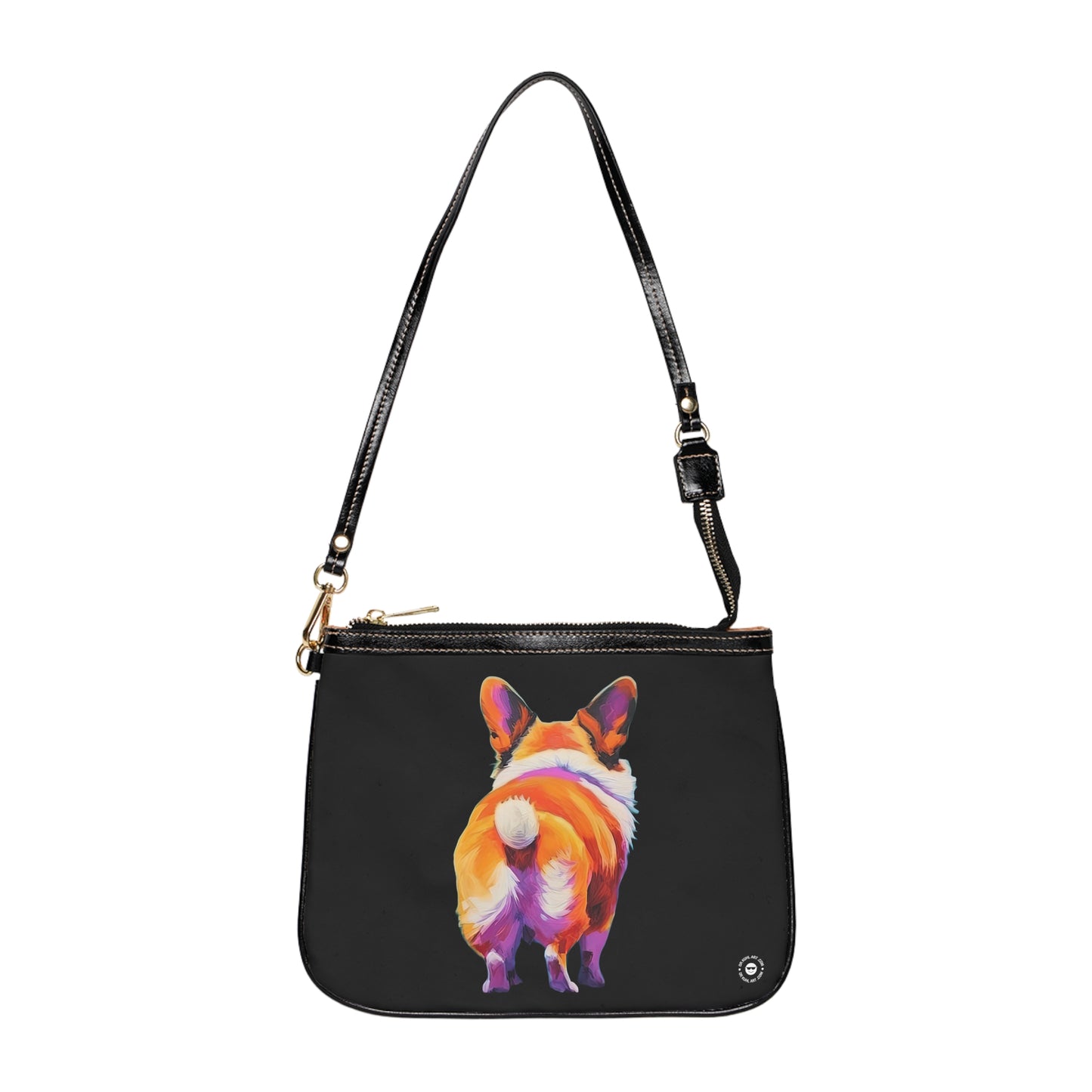 Corgi Butt in Black - Small Purse