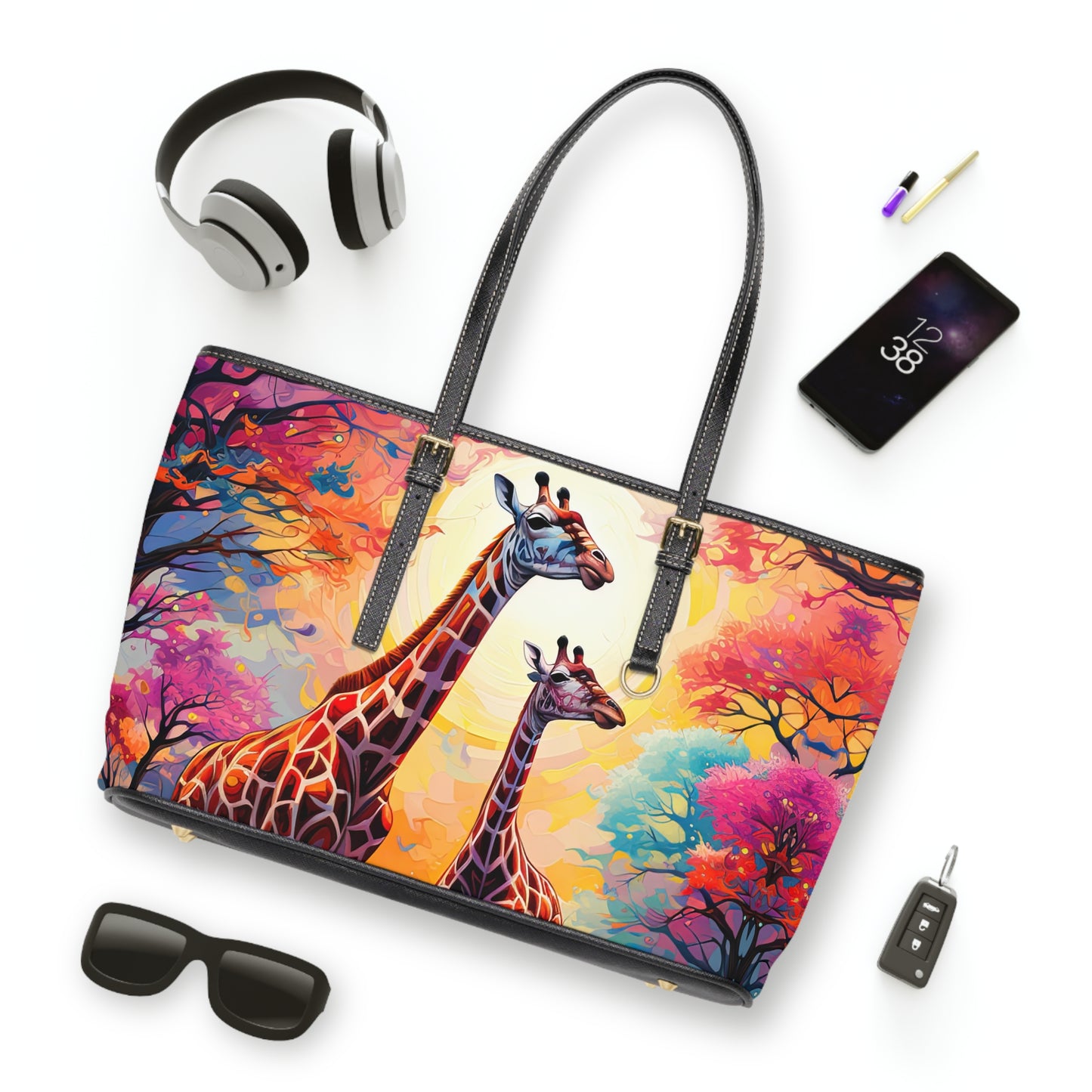 Giraffe Sunrise - Big Bag