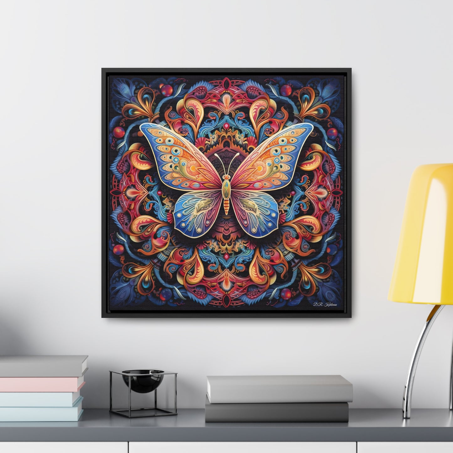 Butterfly Mandala on Canvas