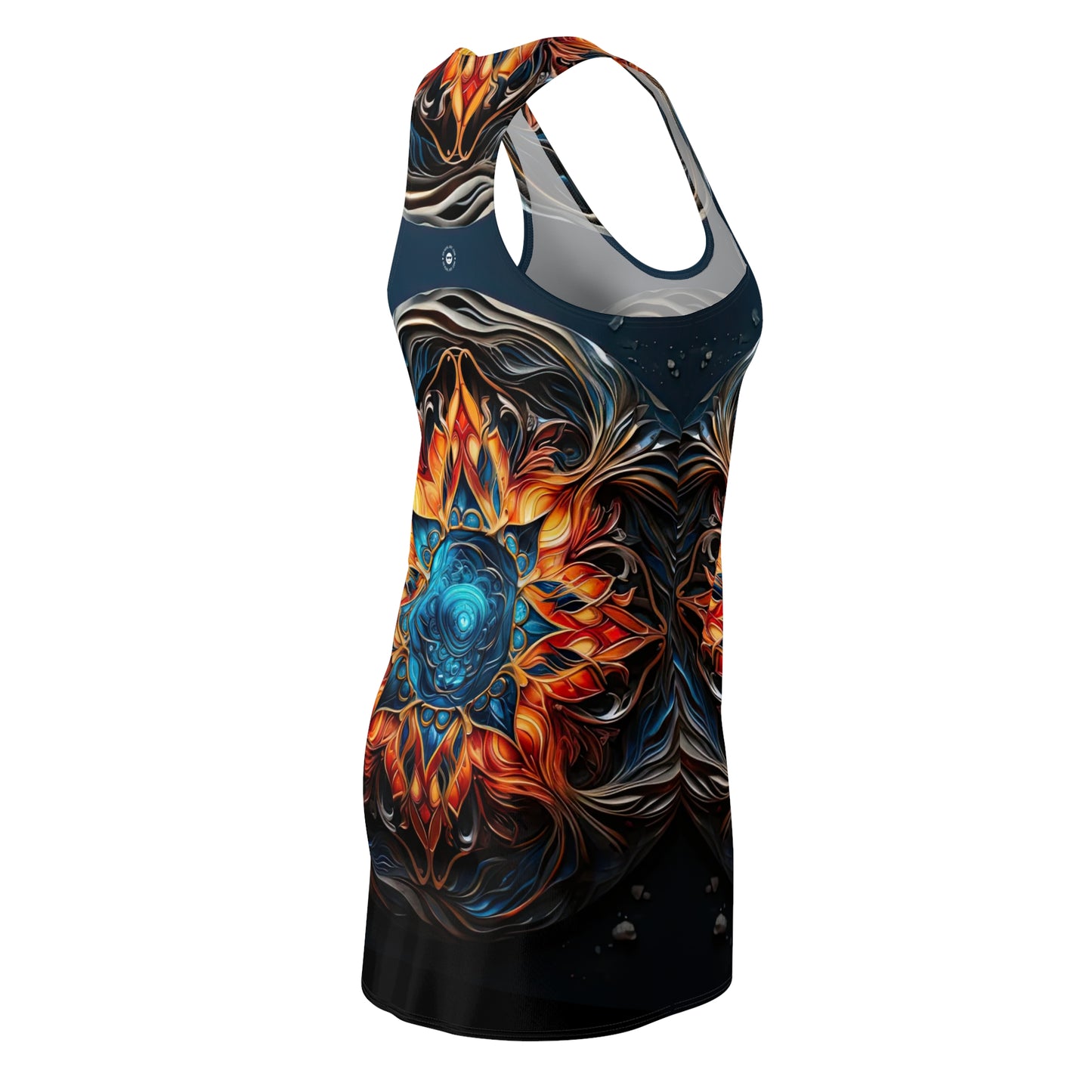 Fire and Ice - Artistic Racerback Dress