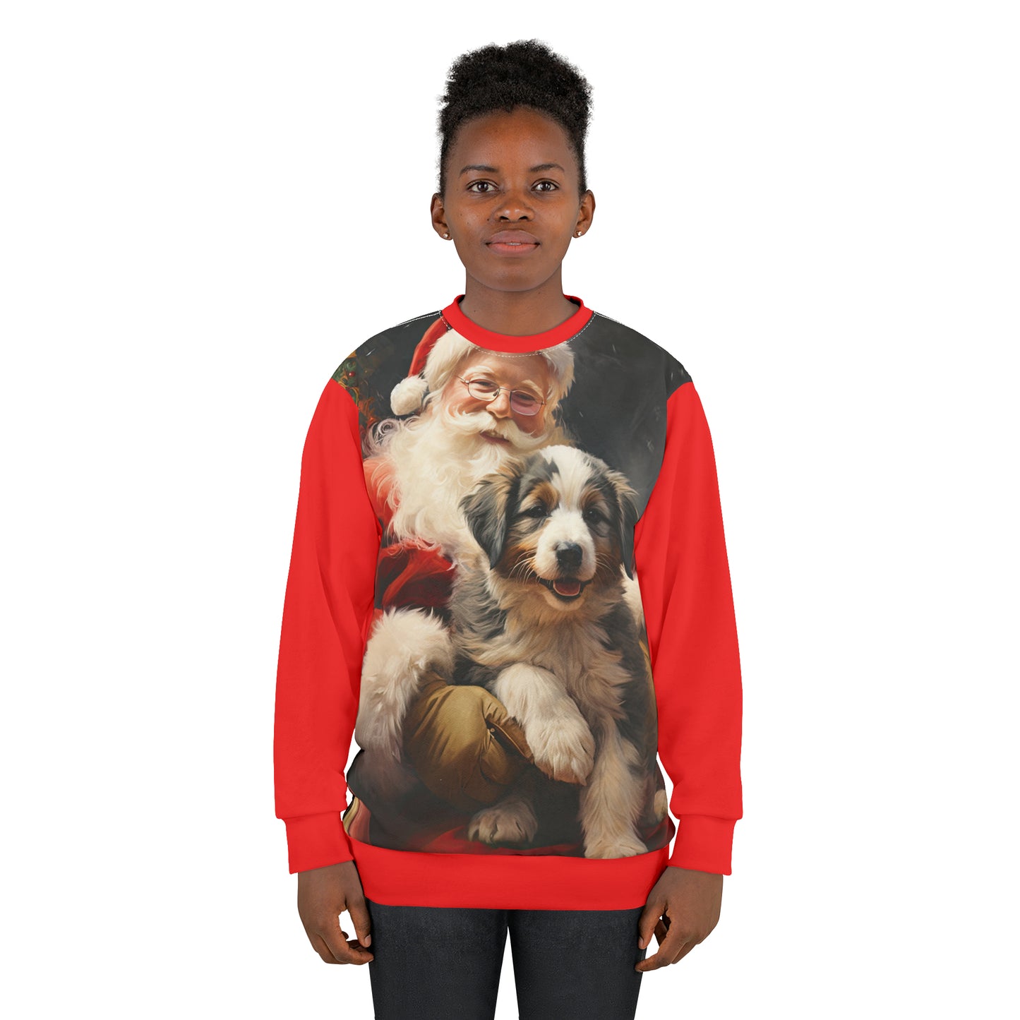 Santa Dog - Artistic Sweatshirt