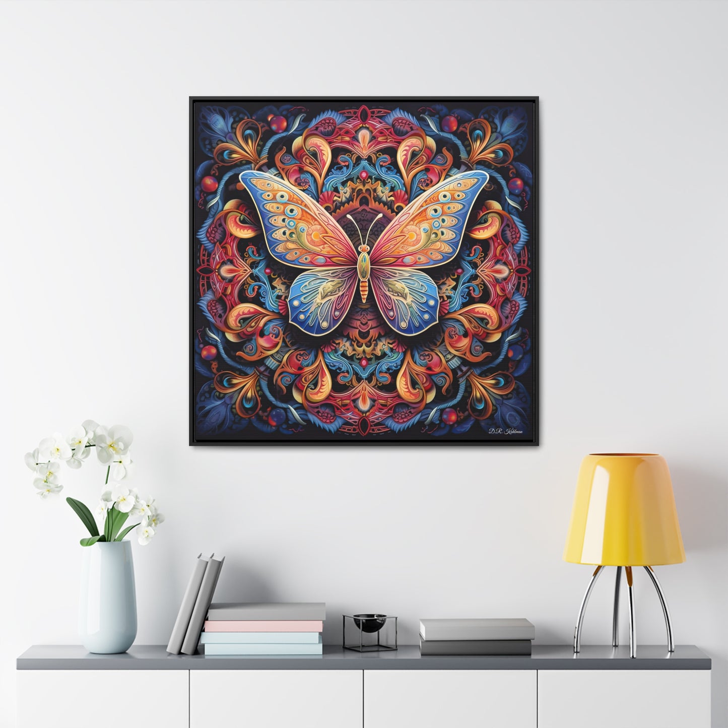 Butterfly Mandala on Canvas