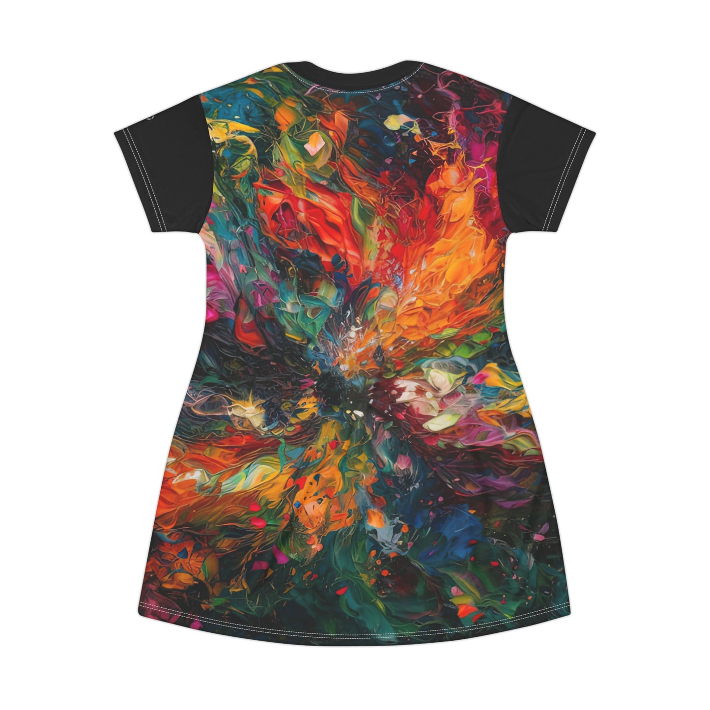 Colorized Dark Energy - Artsy T-Shirt Dress