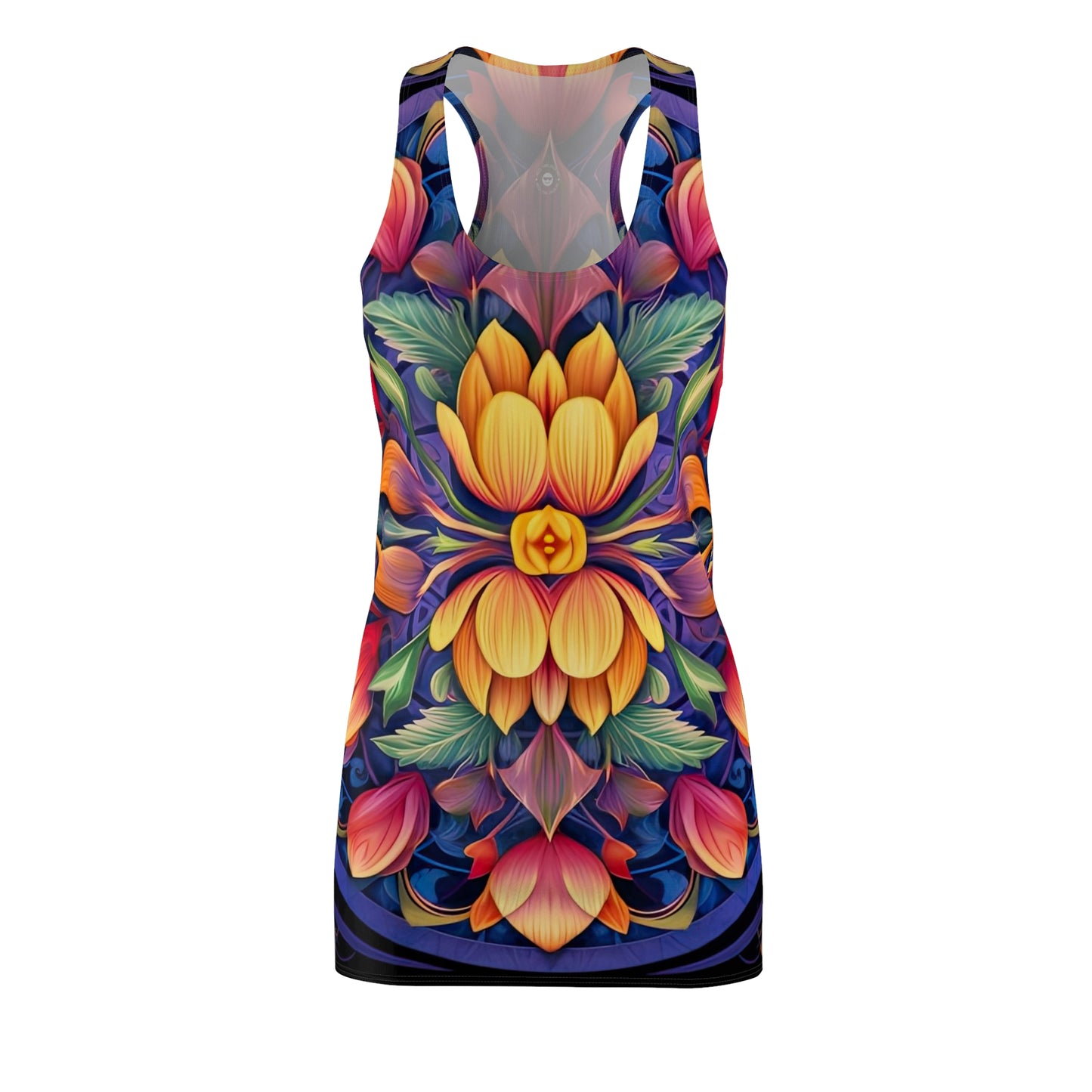 Tulip Mandala - Artistic Racerback Dress