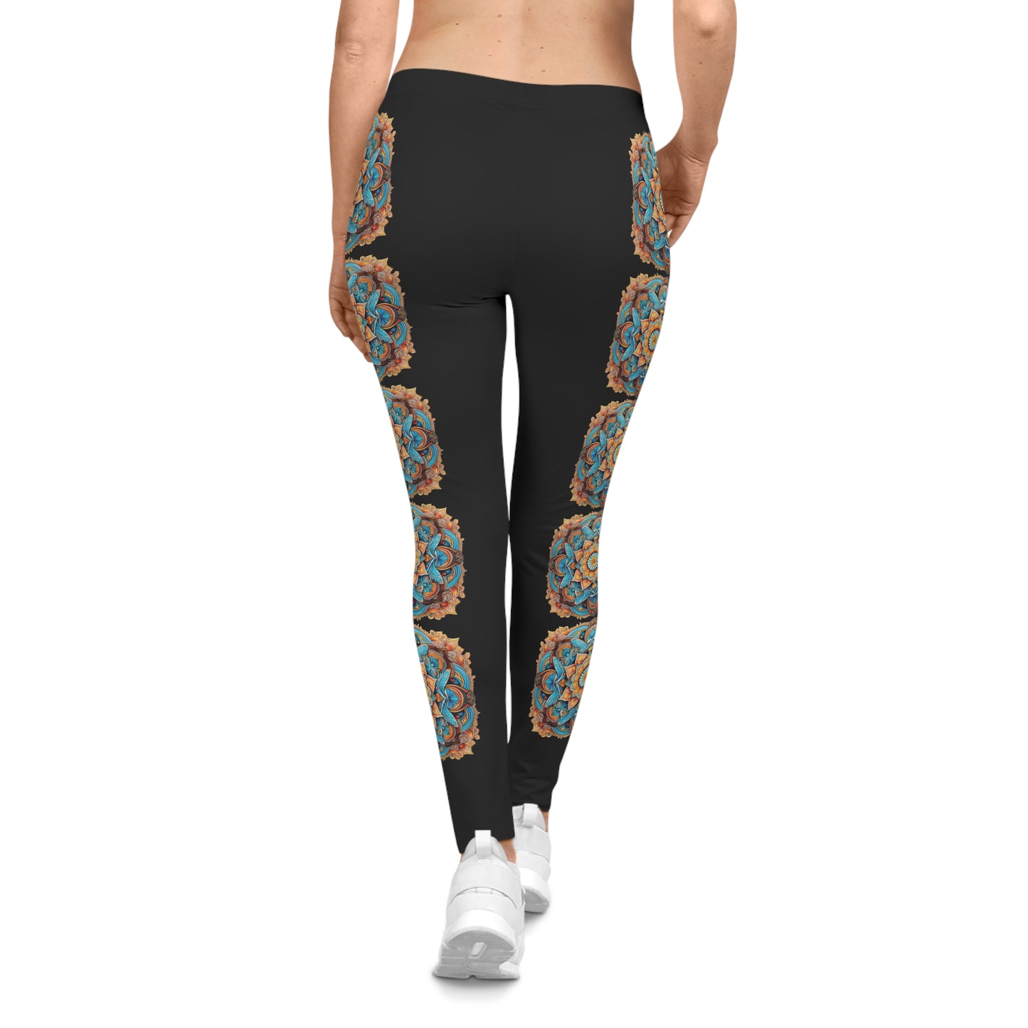 Winged Mandala Trail - Artistic Leggings