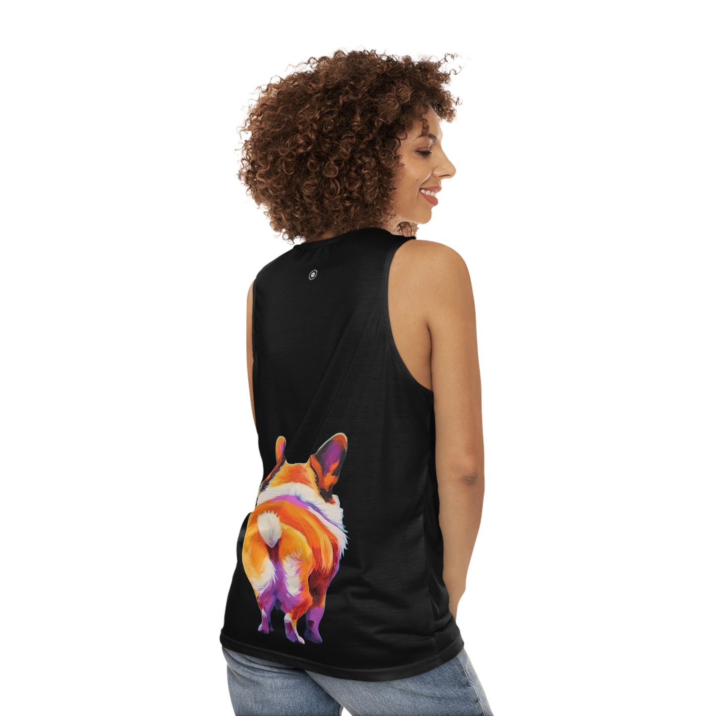 Corgi Butt in Black - Tank Top