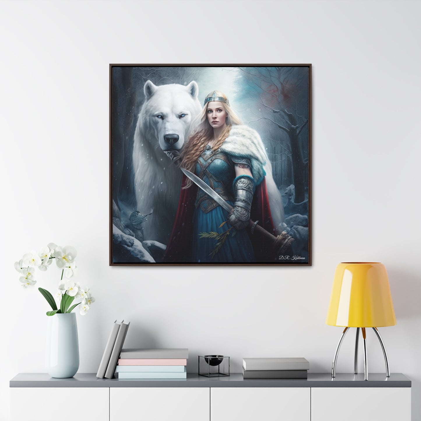 Polar Bear Baroness on Canvas