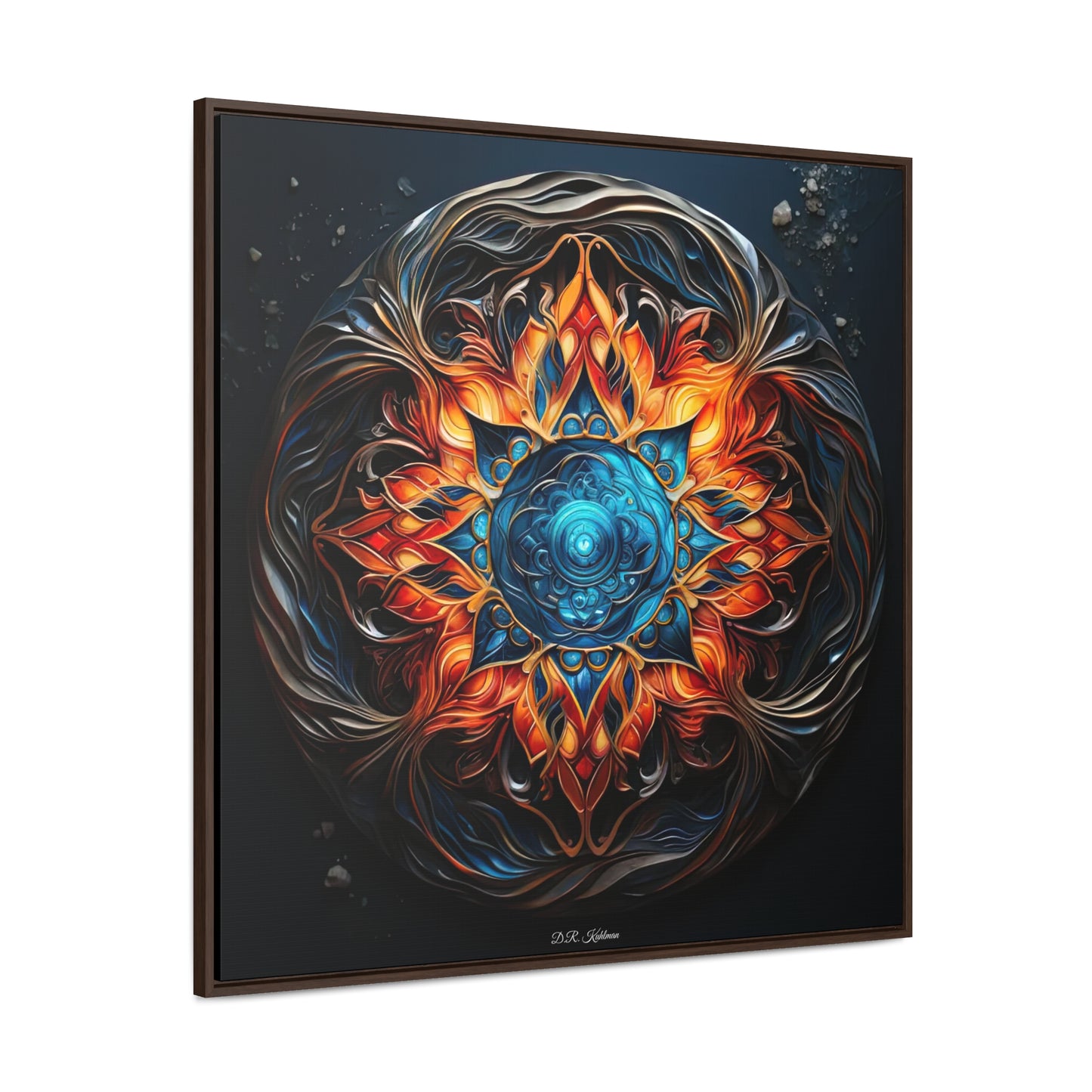 Fire and Ice on Canvas