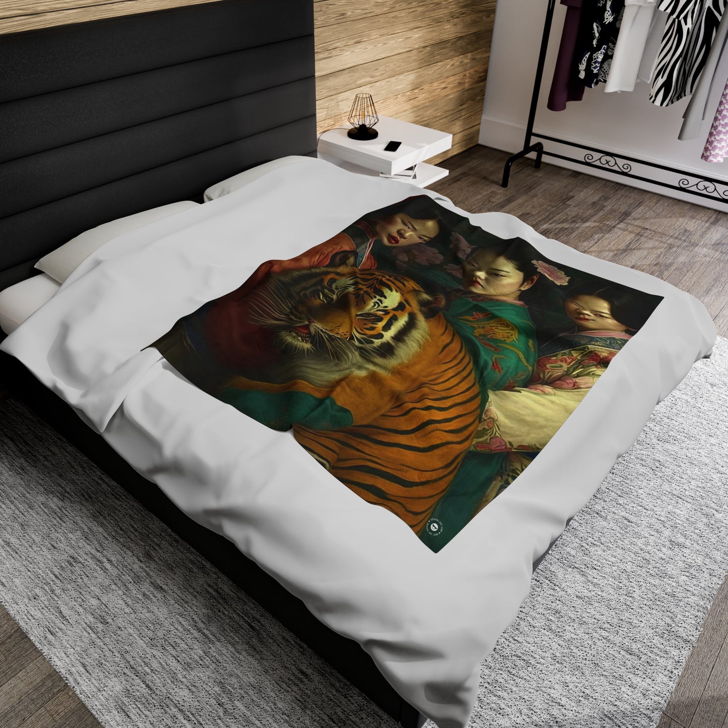 Tiger Girls - Artsy Throw Blanket