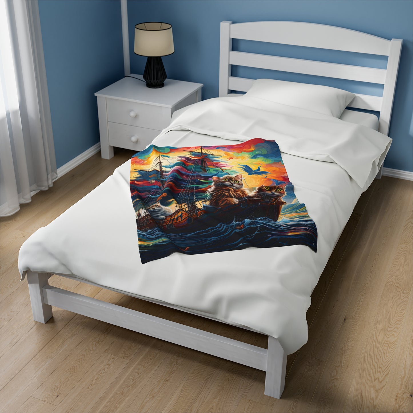 Sea Cats - Artsy Throw Blanket