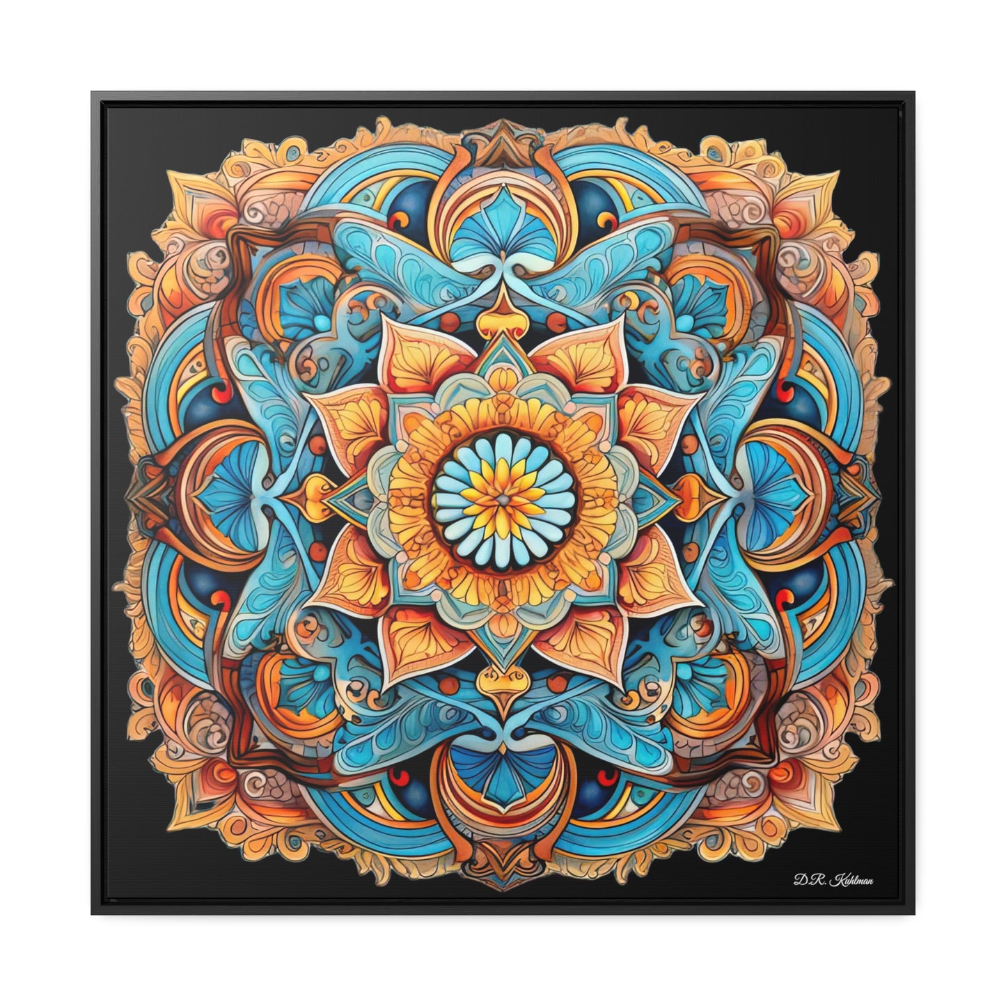 Winged Mandala on Canvas