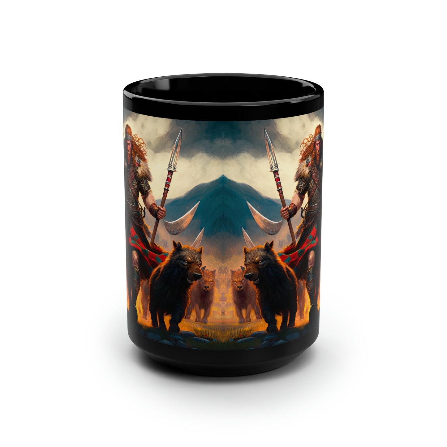 Scottish Battle Dog Pack - Mug Art