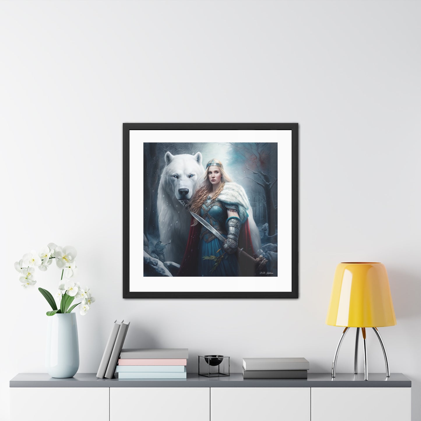 Polar Bear Baroness - Framed Fine Art Print