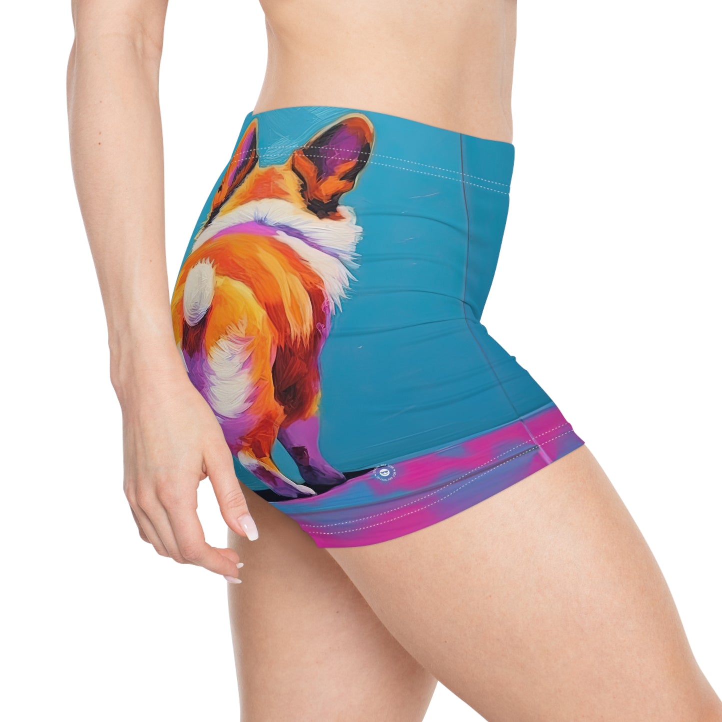 Corgi Butt in Blue - Artistic Shorts