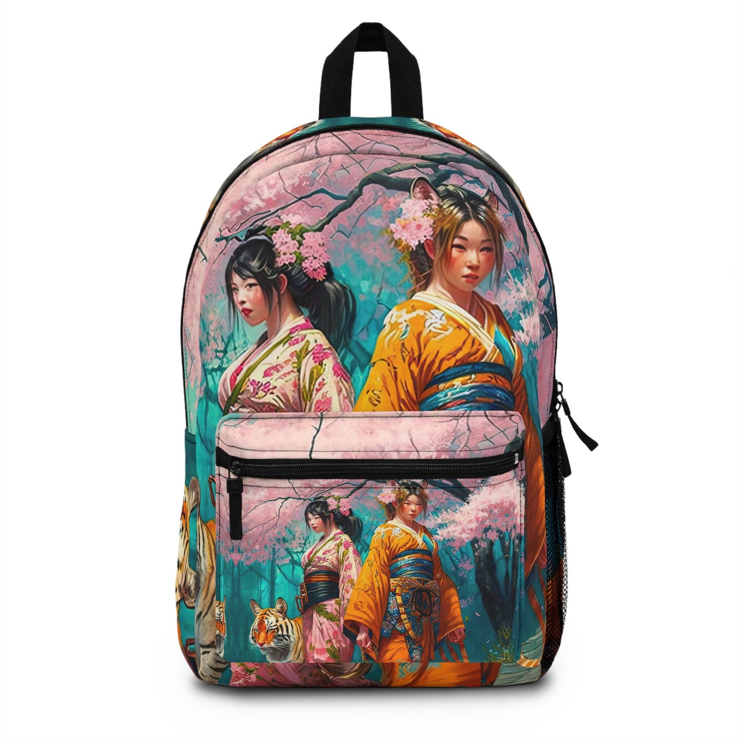 Cherry Blossom Tiger Geishas - Artsy Backpack