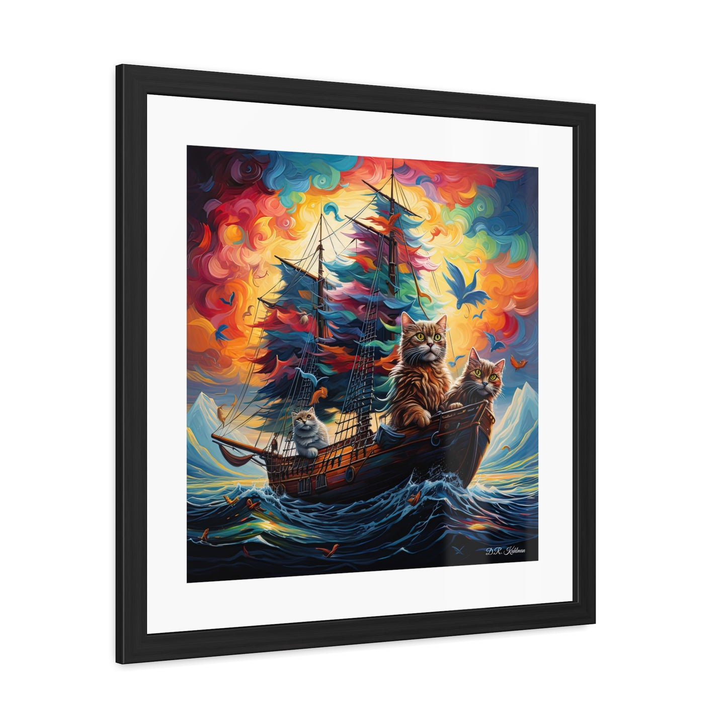 Sea Cats - Framed Fine Art Print