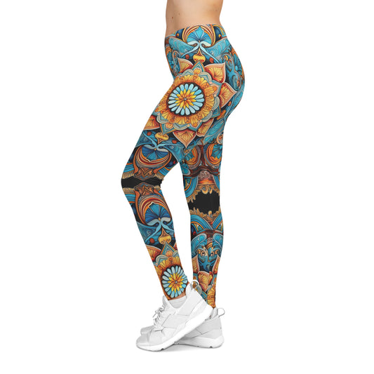 Winged Mandala - Artistic Leggings