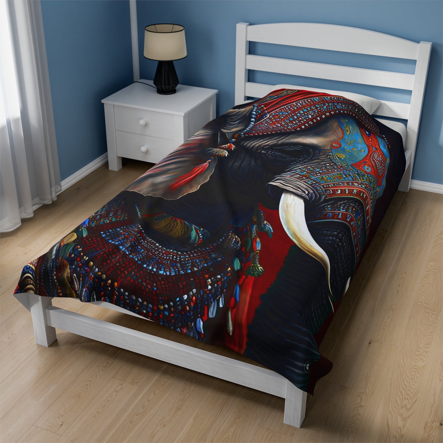 Elephant King - Artsy Throw Blanket