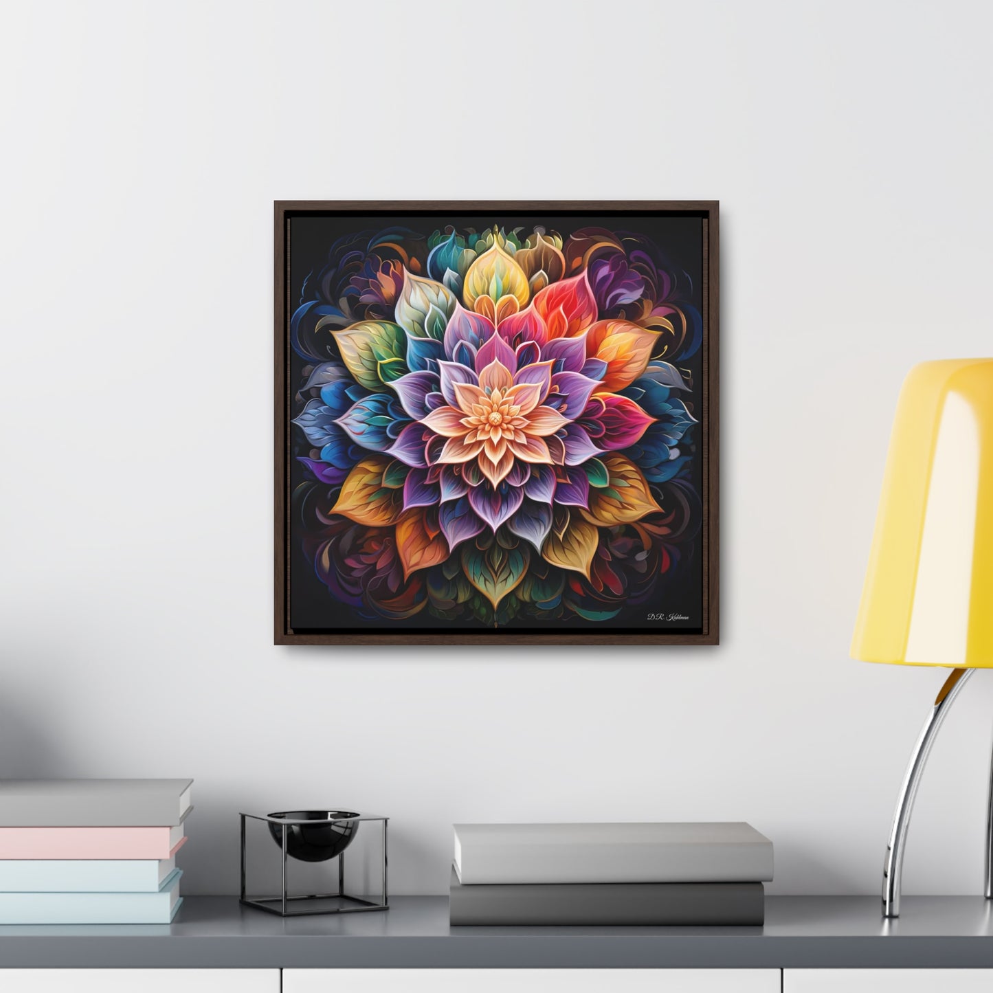 Lotus Mandala on Canvas