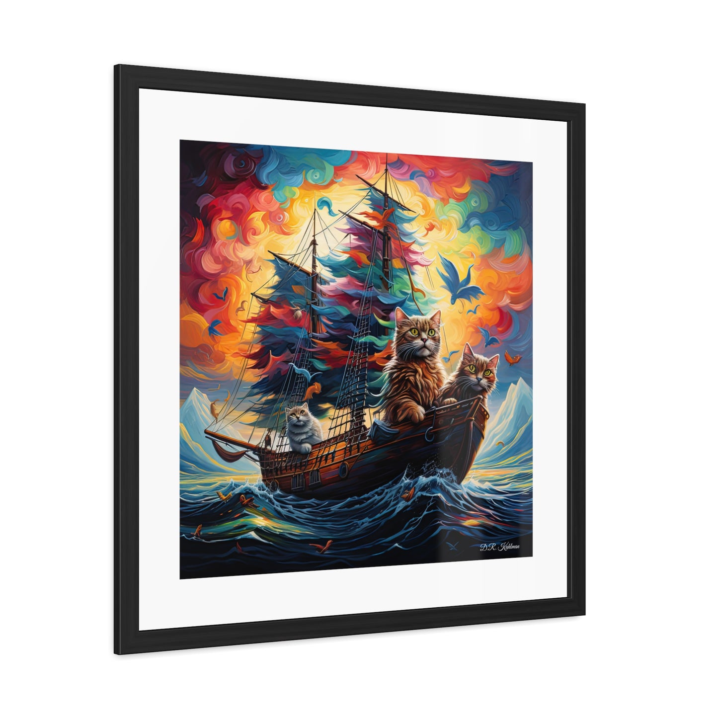 Sea Cats - Framed Fine Art Print