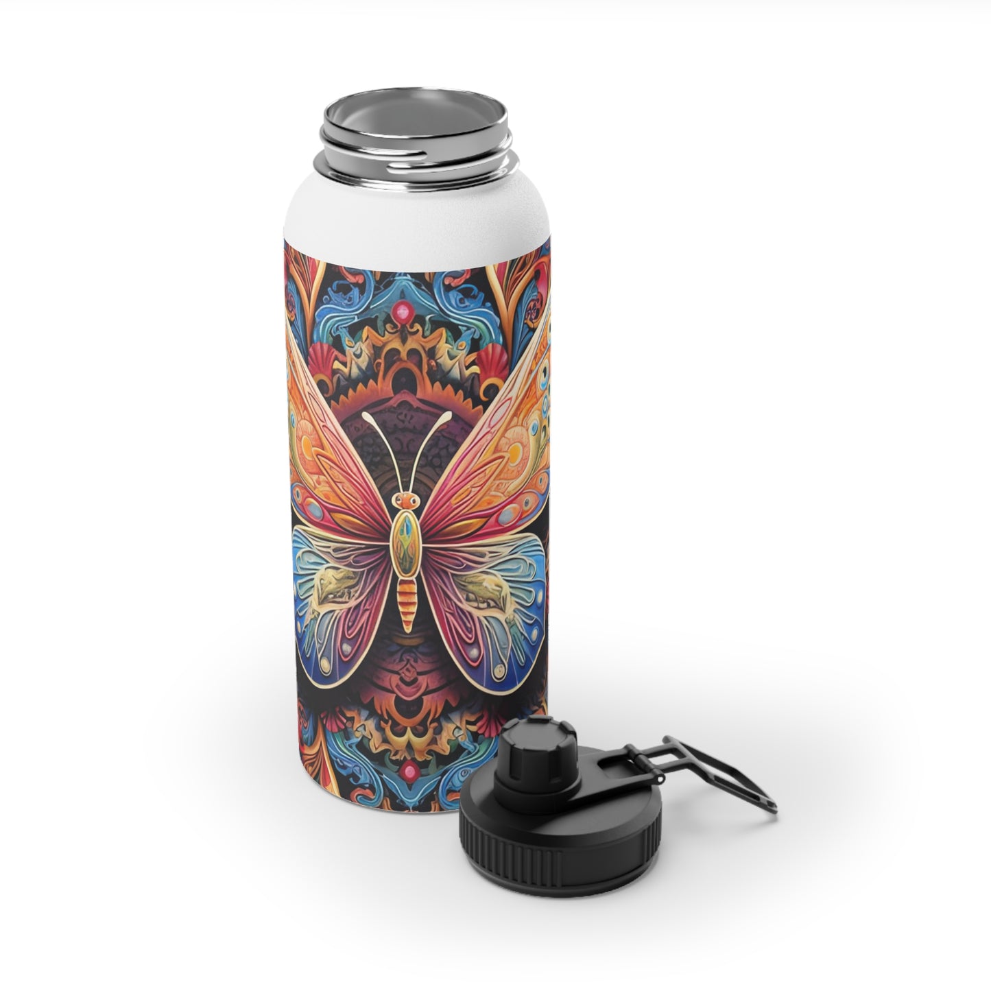 Butterfly Mandala - Water Bottle