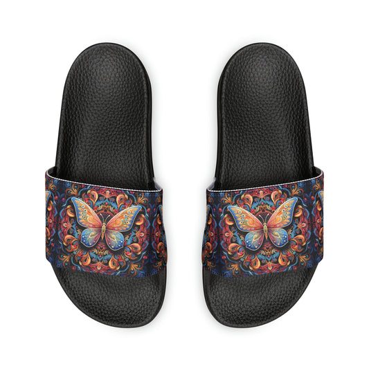 Butterfly Mandala - Men's Slides