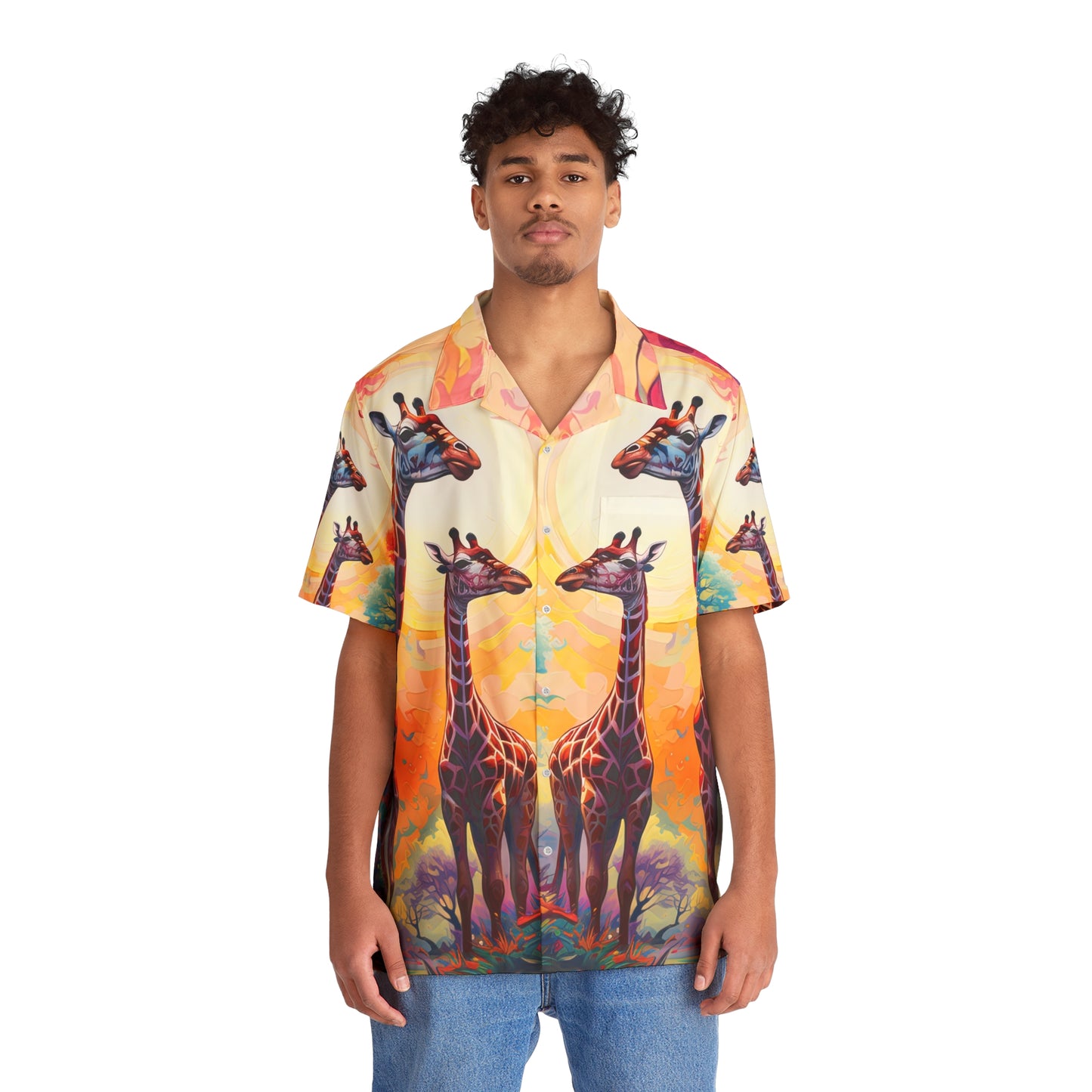 Giraffe Sunrise - California Chill Shirt