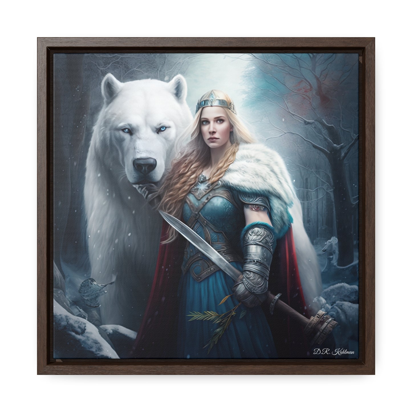 Polar Bear Baroness on Canvas